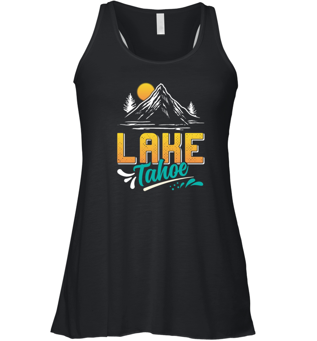 LAKE TAHOE CALIFORNIA NEVADA Mountain Lake Women's Flowy Tank Top