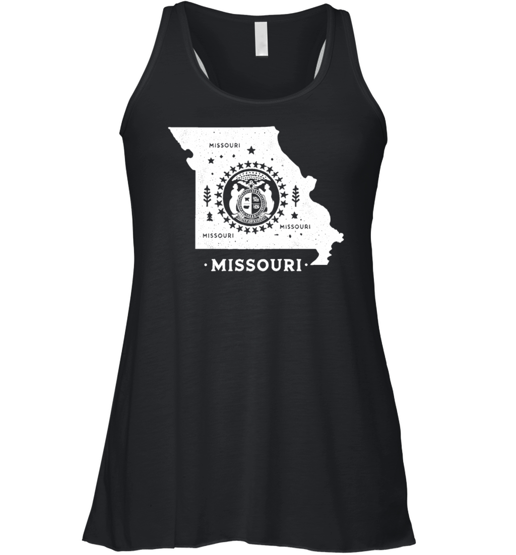 Missouri Vintage Badge Design Women's Flowy Tank Top