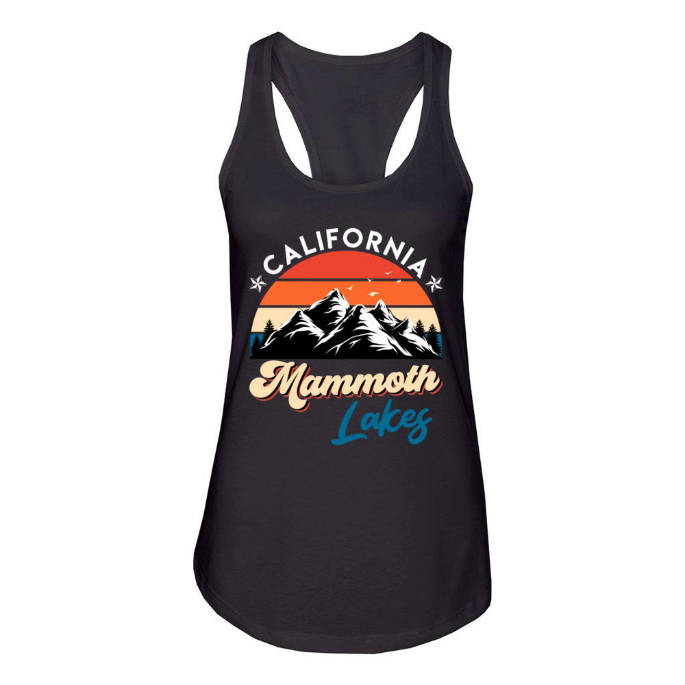CALIFORNIA MAMMOTH LAKES Vintage California Women's Racerback Tank