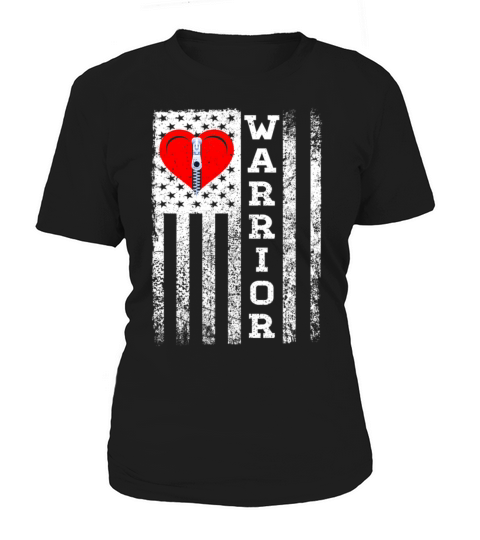 Open Heart Surgery Warrior Heart Patients Survivor Women's T-Shirt