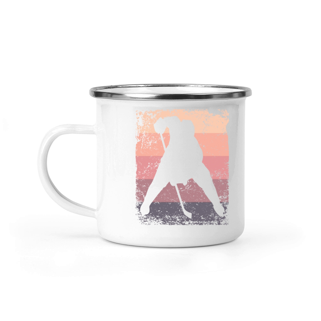 Ice Hockey Player Vintage Ice Hockey Camping Mug