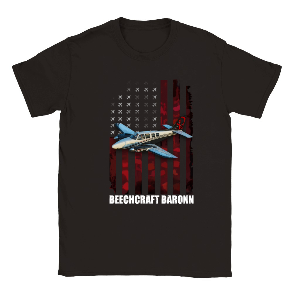 Beechcraft Baron baron aircraft Classic Kids Crewneck T-shirt
