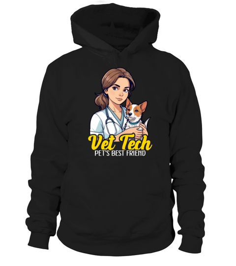 Vet Tech Pets Best Friend Veterinary Practitioner Hoodie Unisex