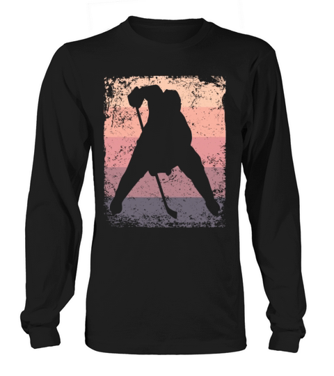 Ice Hockey Player Vintage Ice Hockey Long sleeved Unisex
