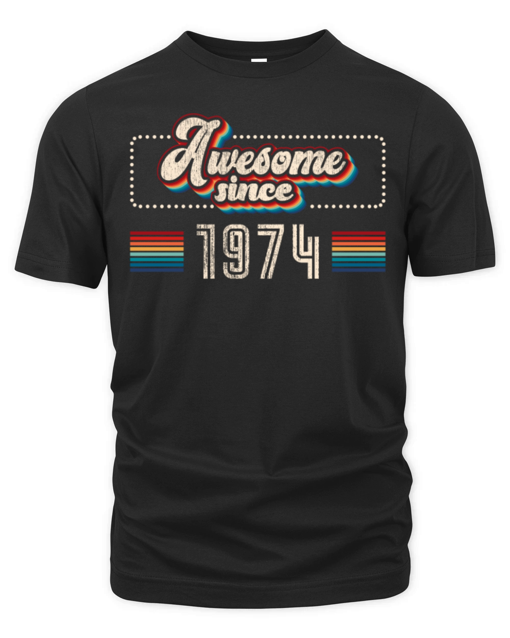 Awesome since 1974 Birthday Organic Unisex T-shirt