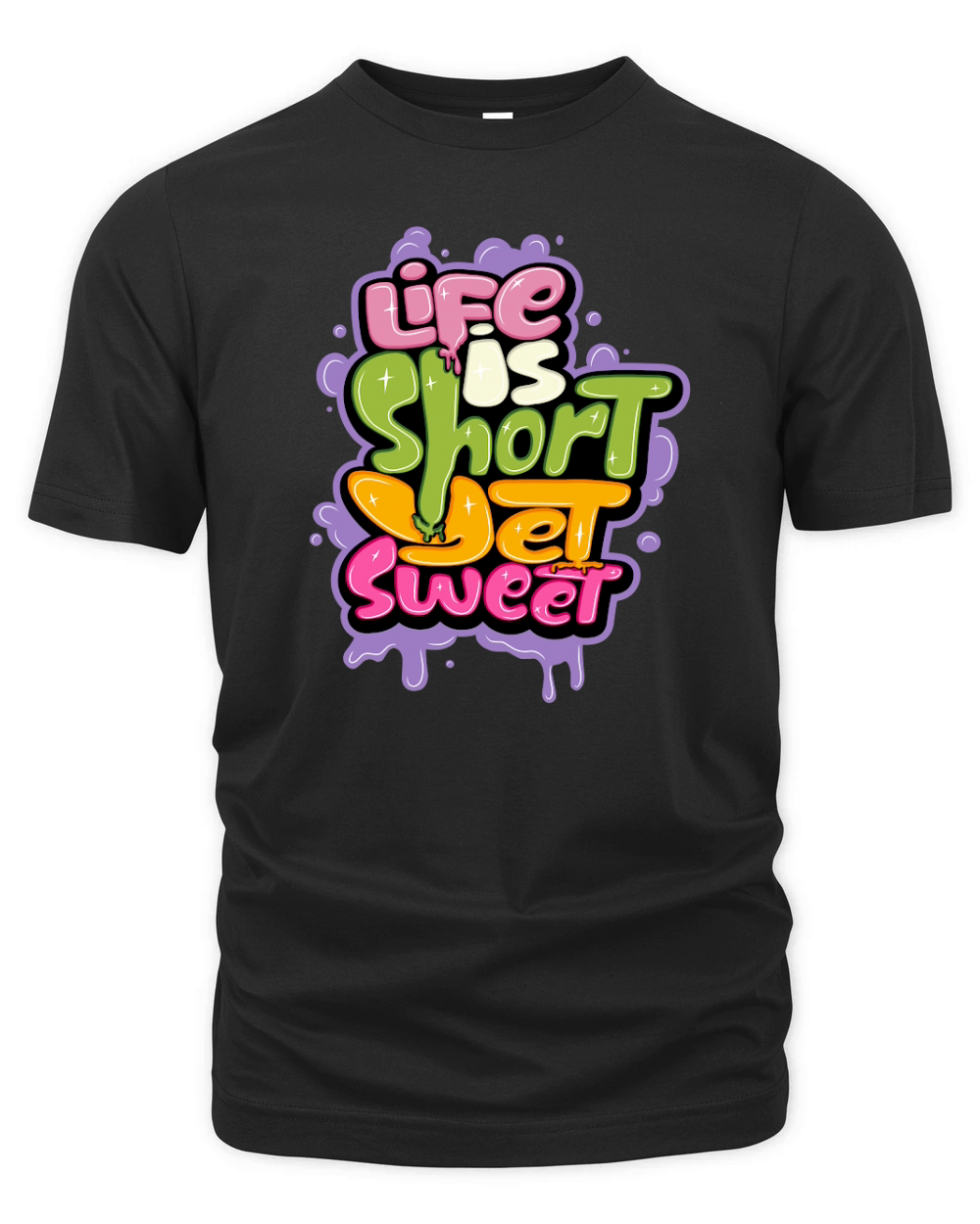 Life is short yet sweet Organic Unisex T-shirt