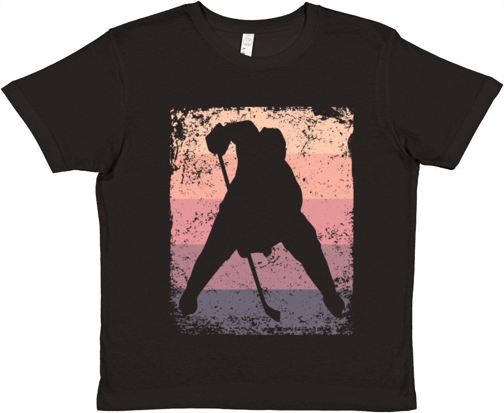 Ice Hockey Player Vintage Ice Hockey Premium Kids Crewneck T-shirt