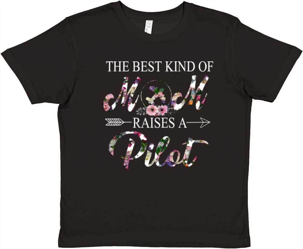 Mom raises a pilot Premium Kids Crewneck T-shirt