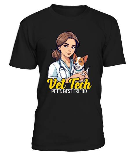 Vet Tech Pets Best Friend Veterinary Practitioner T-Shirt Unisex