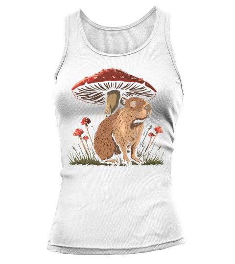 Cottagecore Aesthetic Capybara Mushroom Vintage Go Tank top Woman