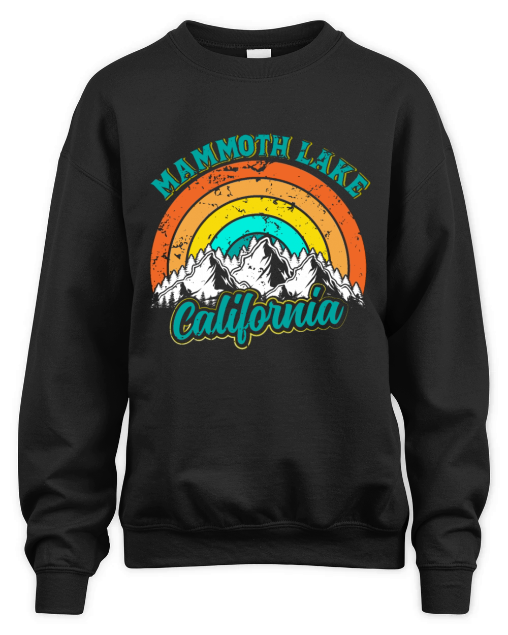 CALIFORNIA MAMMOTH LAKES Vintage California Fan Unisex Premium Crewneck Sweatshirt