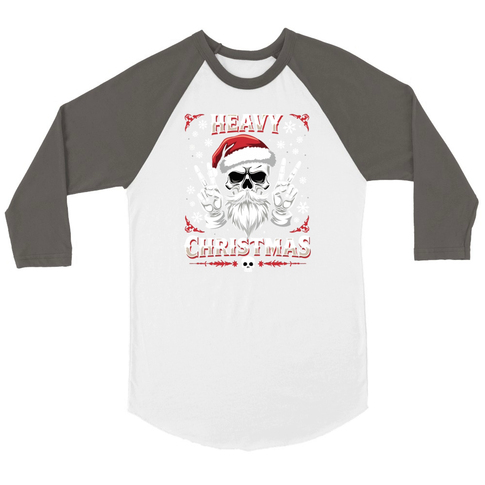 heavy christmas 1.01 Unisex ¾ sleeve Raglan T-shirt