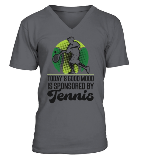 Funny Tennis Player Racket Todays V-Neck T-shirt