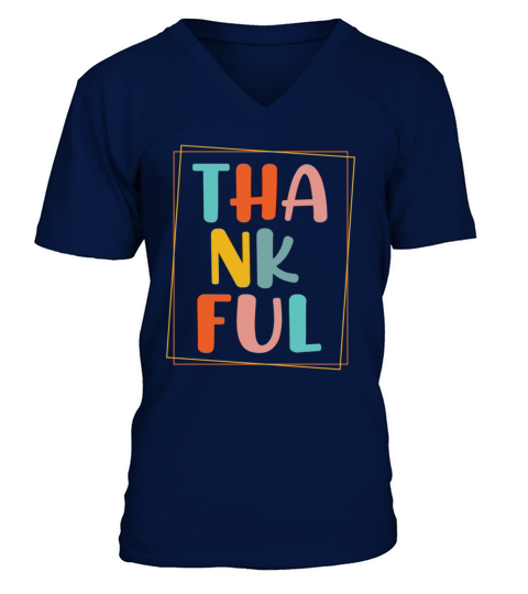 Thankful Vintage Funny t shirt V-Neck T-shirt