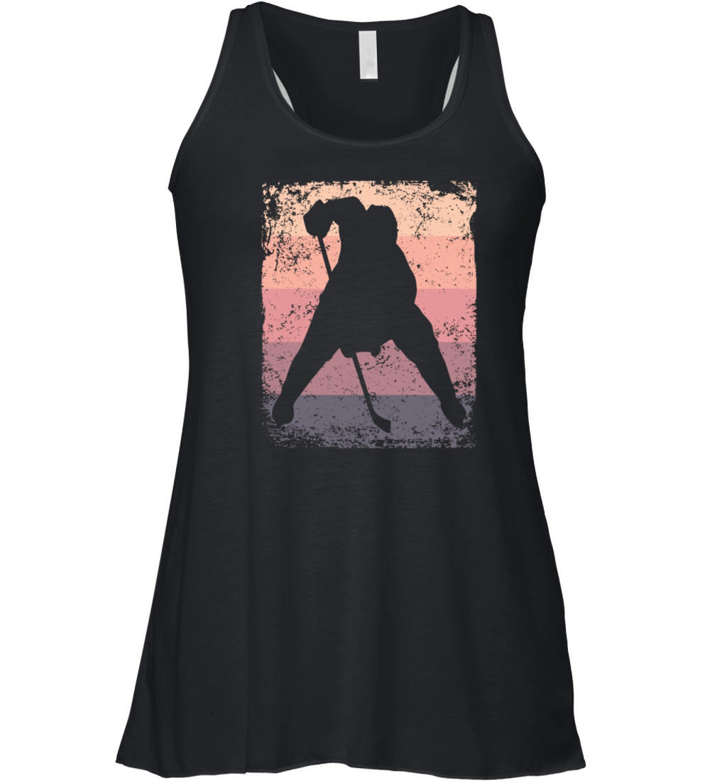Ice Hockey Player Vintage Ice Hockey Women's Flowy Tank Top