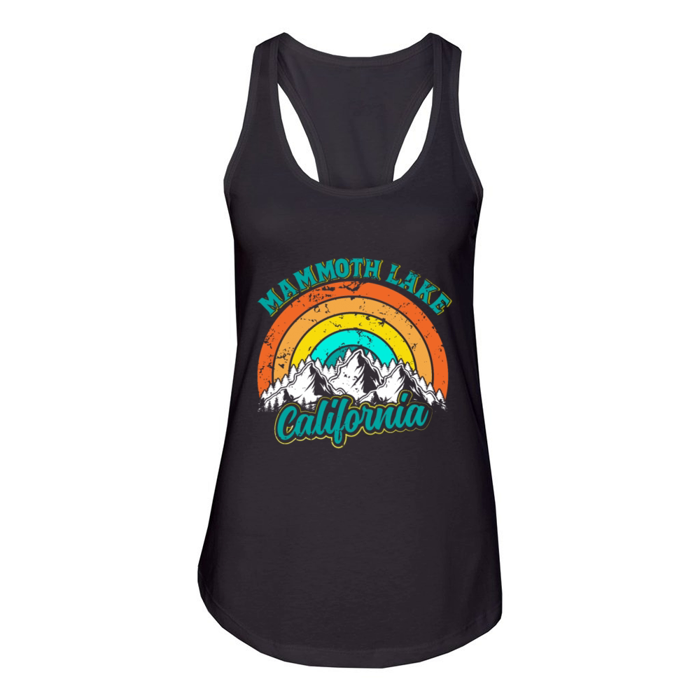 CALIFORNIA MAMMOTH LAKES Vintage California Fan Women's Racerback Tank