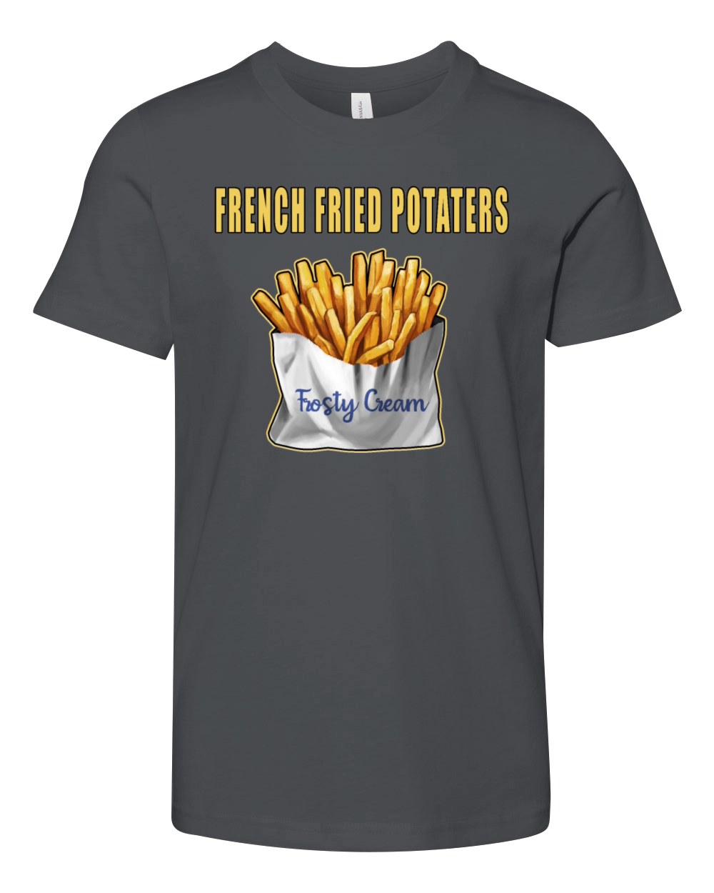 Frosty Cream - French Fried Potaters Youth Unisex Jersey Tee