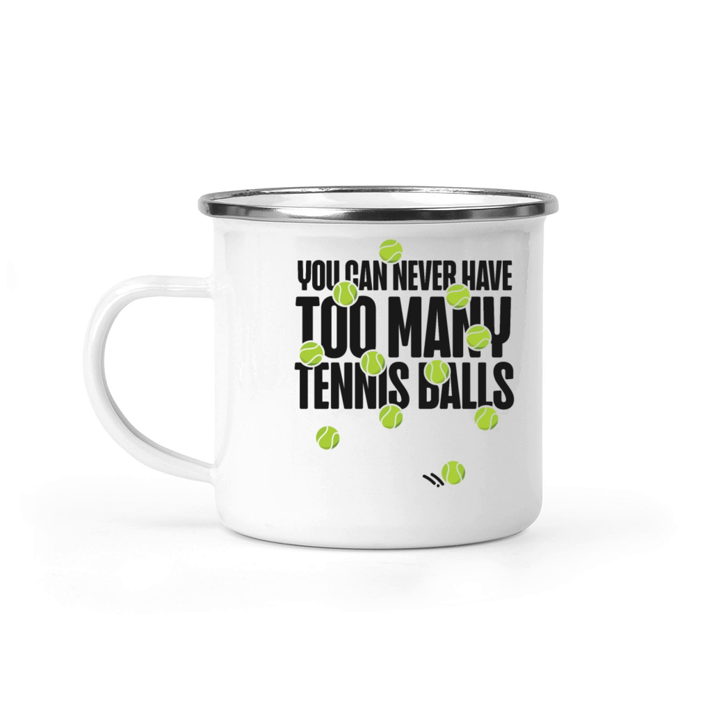 Funny Tennis Player Racket You Can Camping Mug