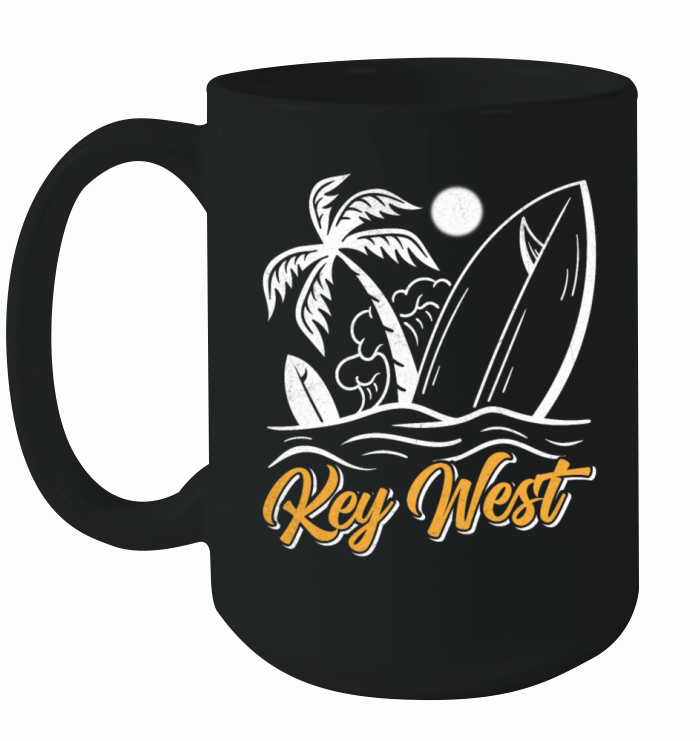 Key-West Surfing Florida Keys Surfer Outfit Ceramic Mug