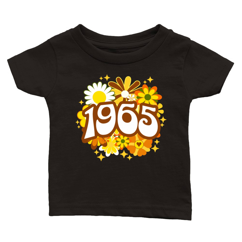 60 Years Vintage 1965 Retro 60th Birthday Woman Classic Baby Crewneck T-shirt