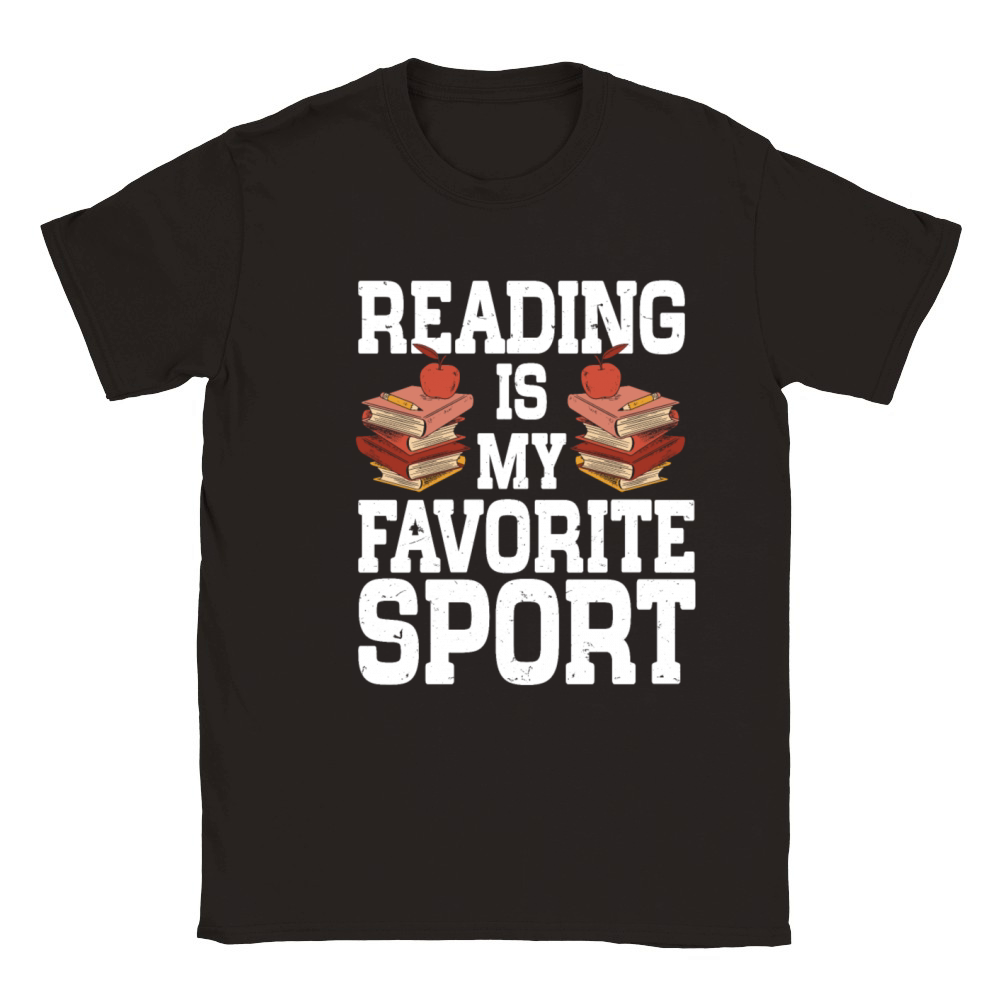 Reading Is My Favorite Sport Bookworm Classic Kids Crewneck T-shirt