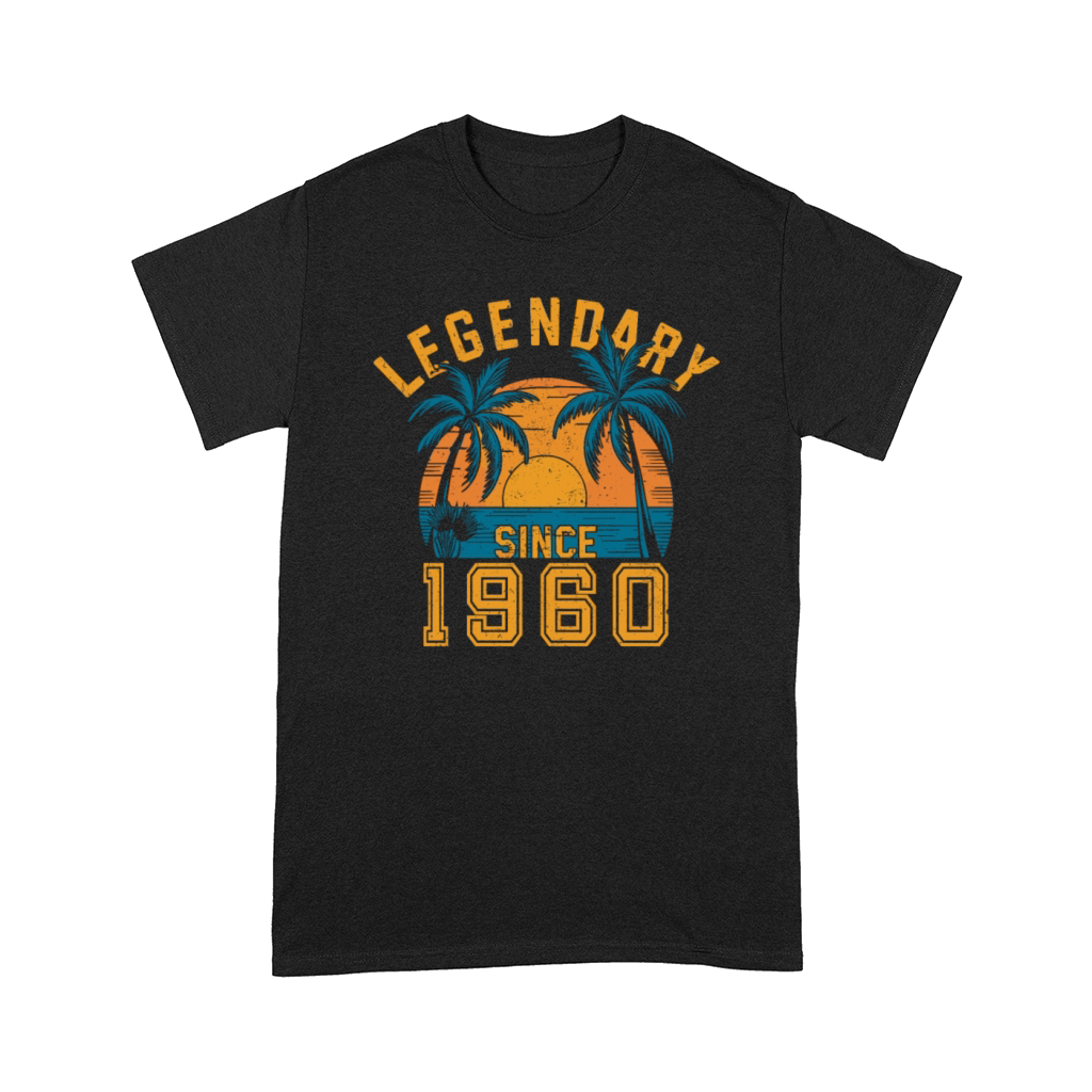Legendary Since 1960 Birthday Sunset Retro Palm Comfort T-shirt