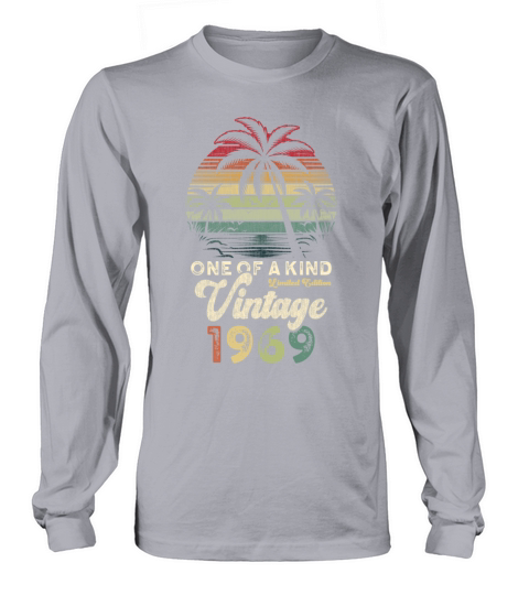 Vintage 1969 Birthday Palm Trees Long sleeved Unisex