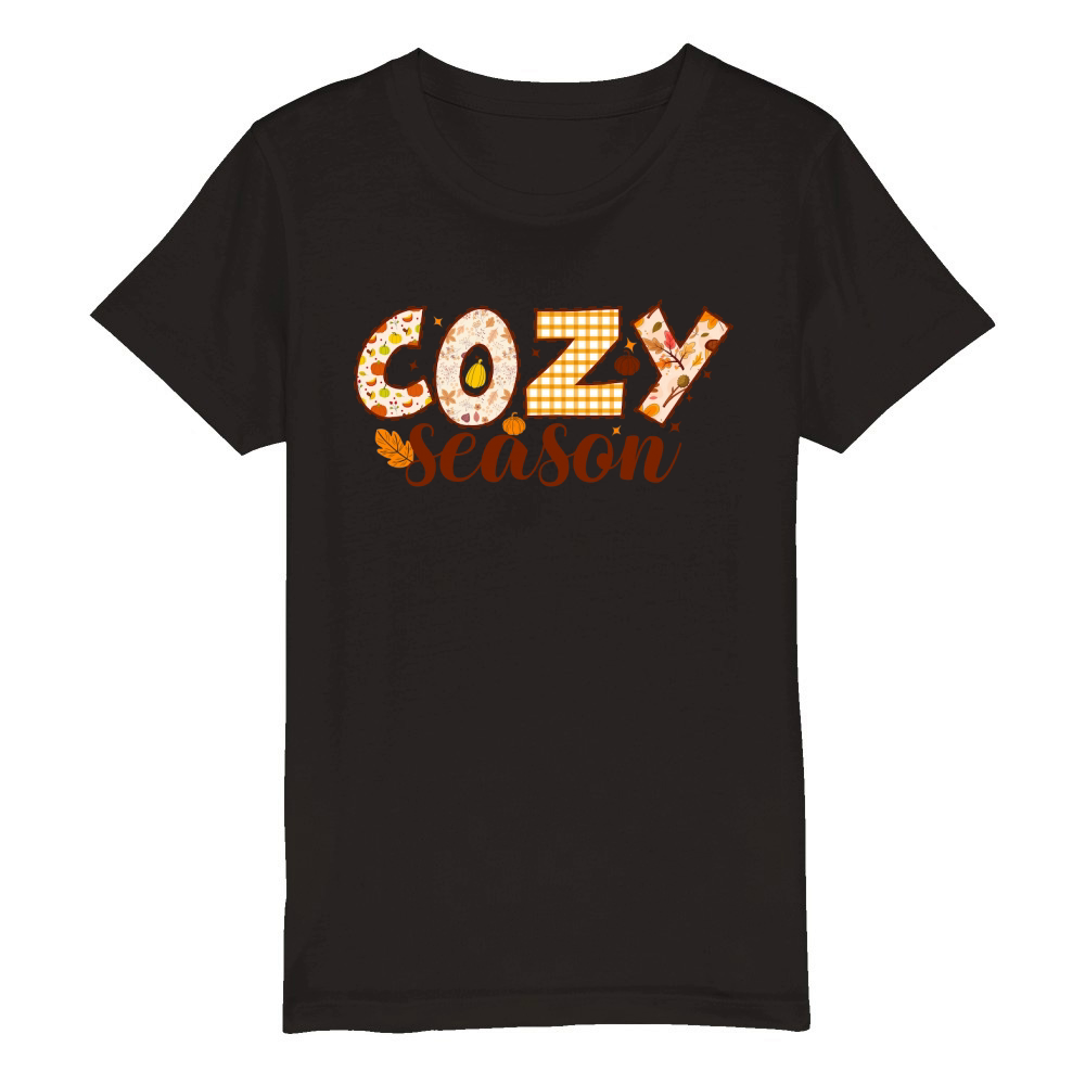 Cozy season Organic Kids Crewneck T-shirt