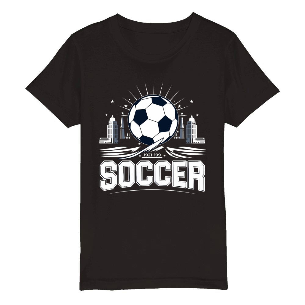 Football Soccer 1921 199 Organic Kids Crewneck T-shirt