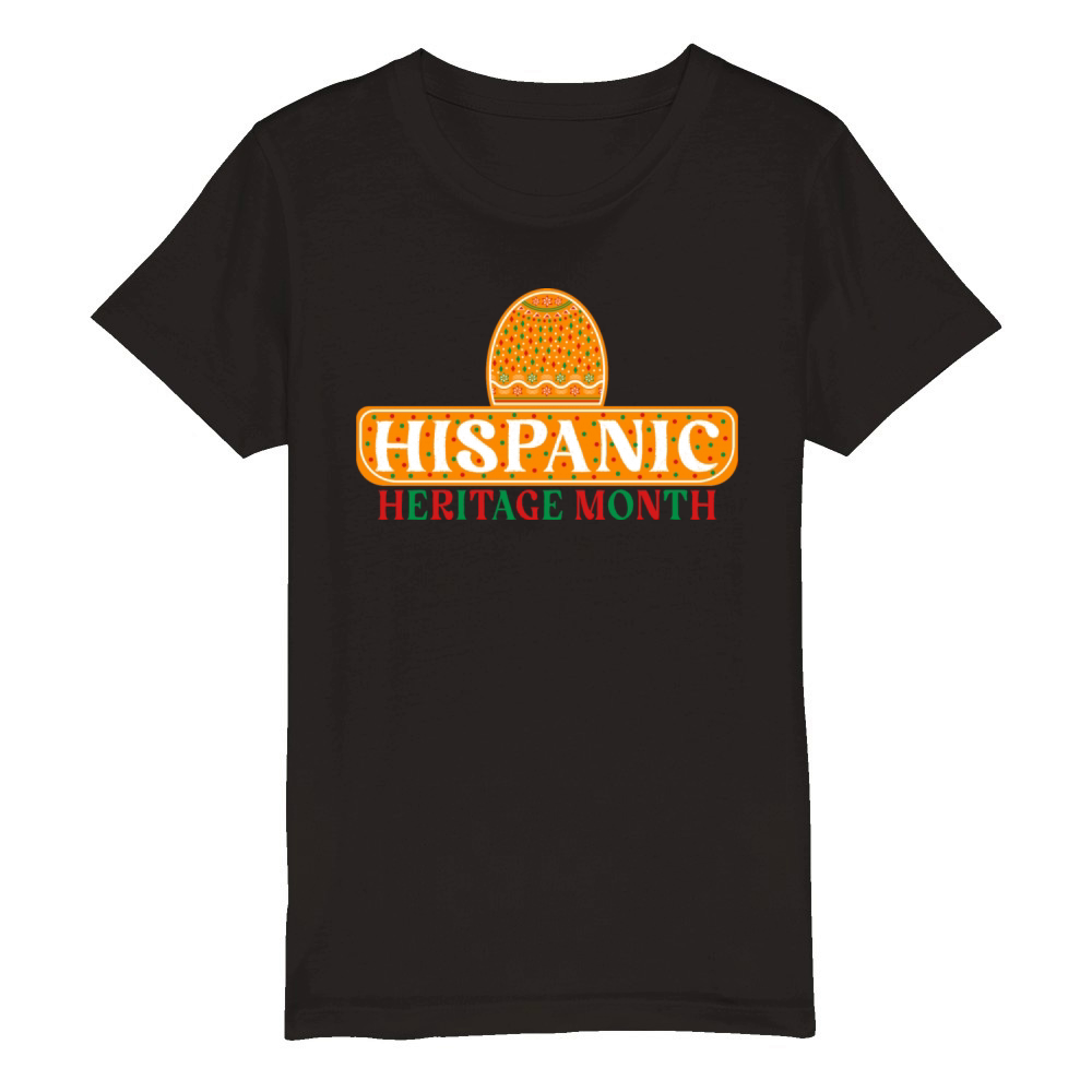 Hispanic Heritage Month Organic Kids Crewneck T-shirt