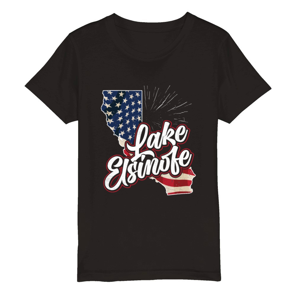 LAKE TAHOE California Fan Lake Lovers Vacation Organic Kids Crewneck T-shirt