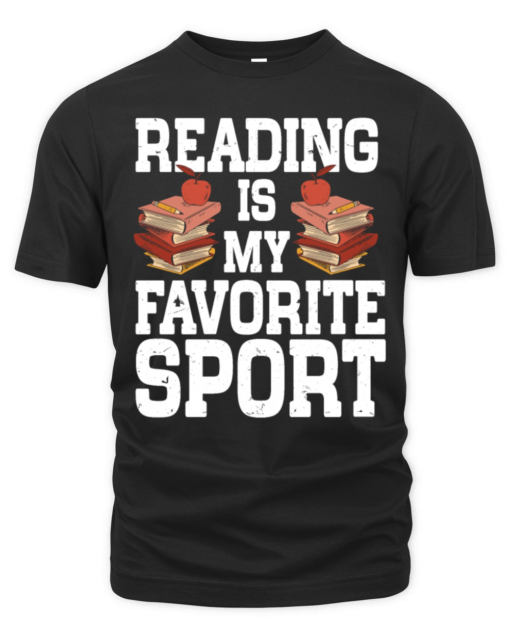Reading Is My Favorite Sport Bookworm Organic Unisex T-shirt