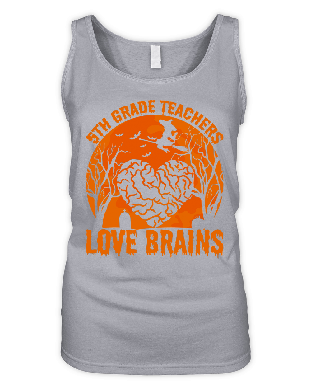 5th Grade Teachers love Brains Organic Women's Tank Top