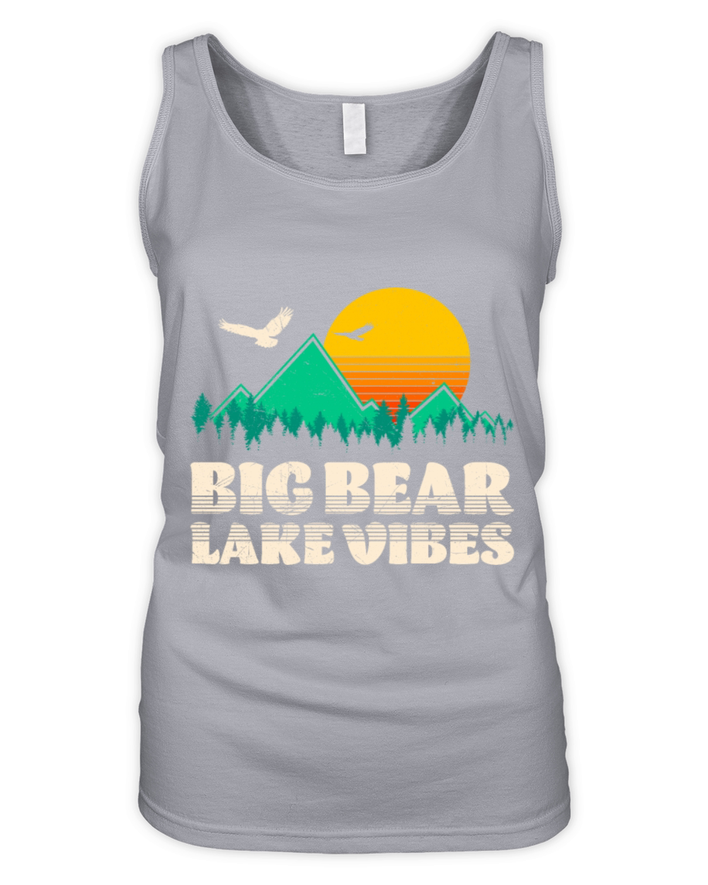 BIG BEAR LAKE VIBES Lake Lovers California Fan Organic Women's Tank Top