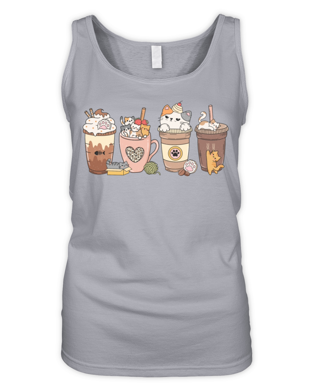 Cat Coffee Quote Organic Women's Tank Top