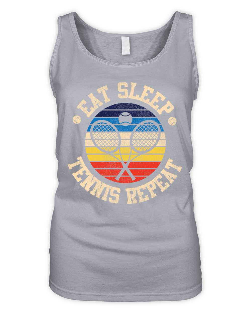 Funny Tennis Player Racket Eat Organic Women's Tank Top