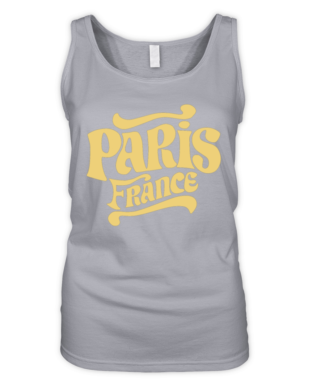 Paris France Souvenir Retro Design Organic Women's Tank Top