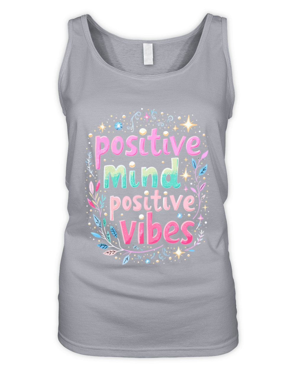 Positive Mind Positiv Vibes - Inspirational Quote Organic Women's Tank Top