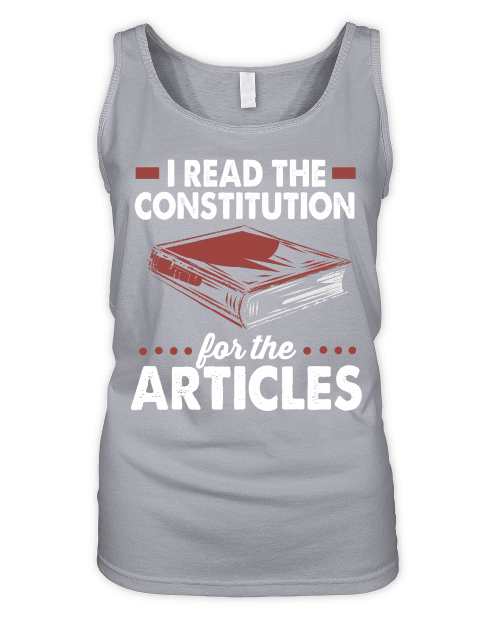 Retro Vintage History I Read The Constitution Organic Women's Tank Top