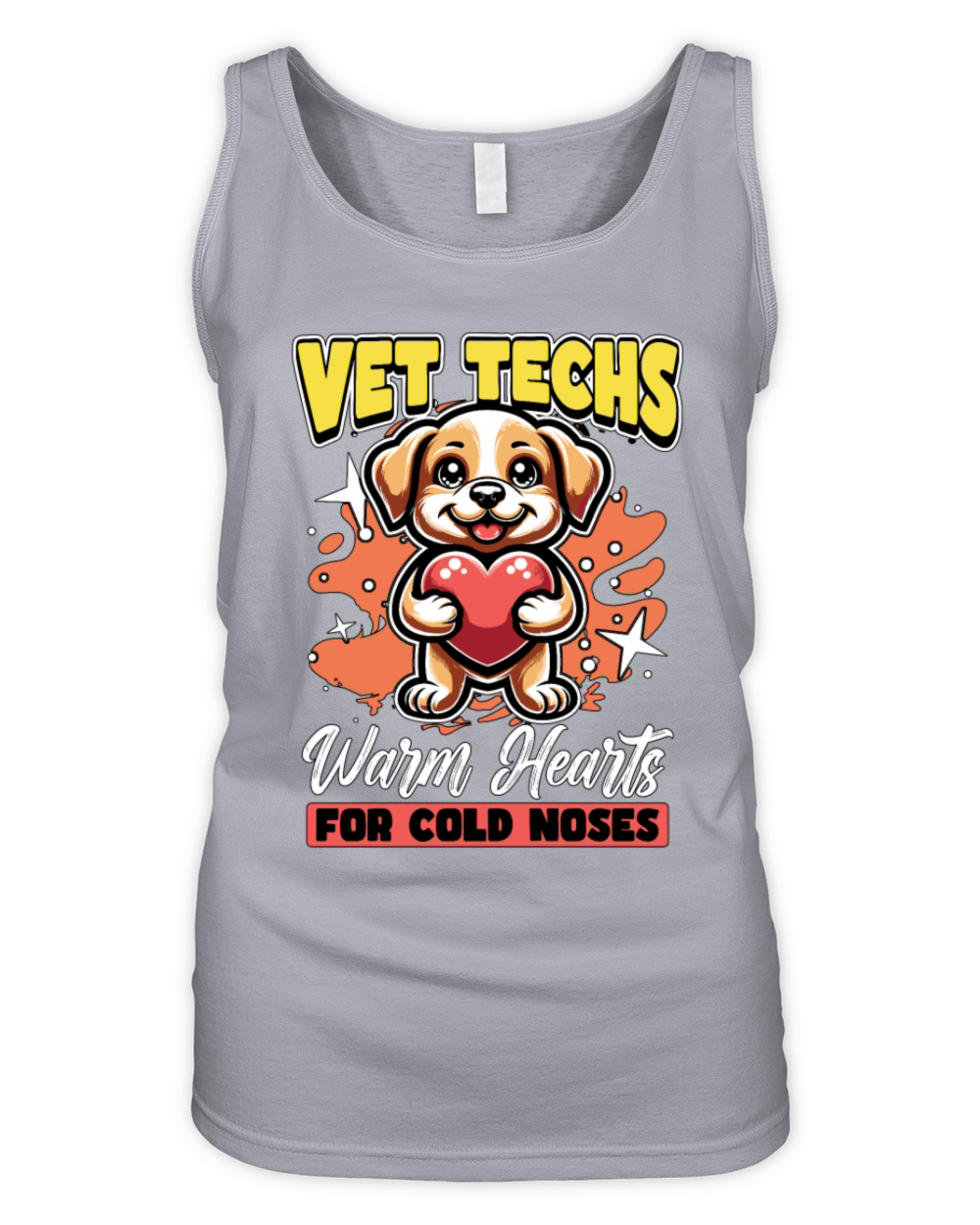 Vet Tech Warm Hearts For Cold Nose Veterinarian Organic Women's Tank Top
