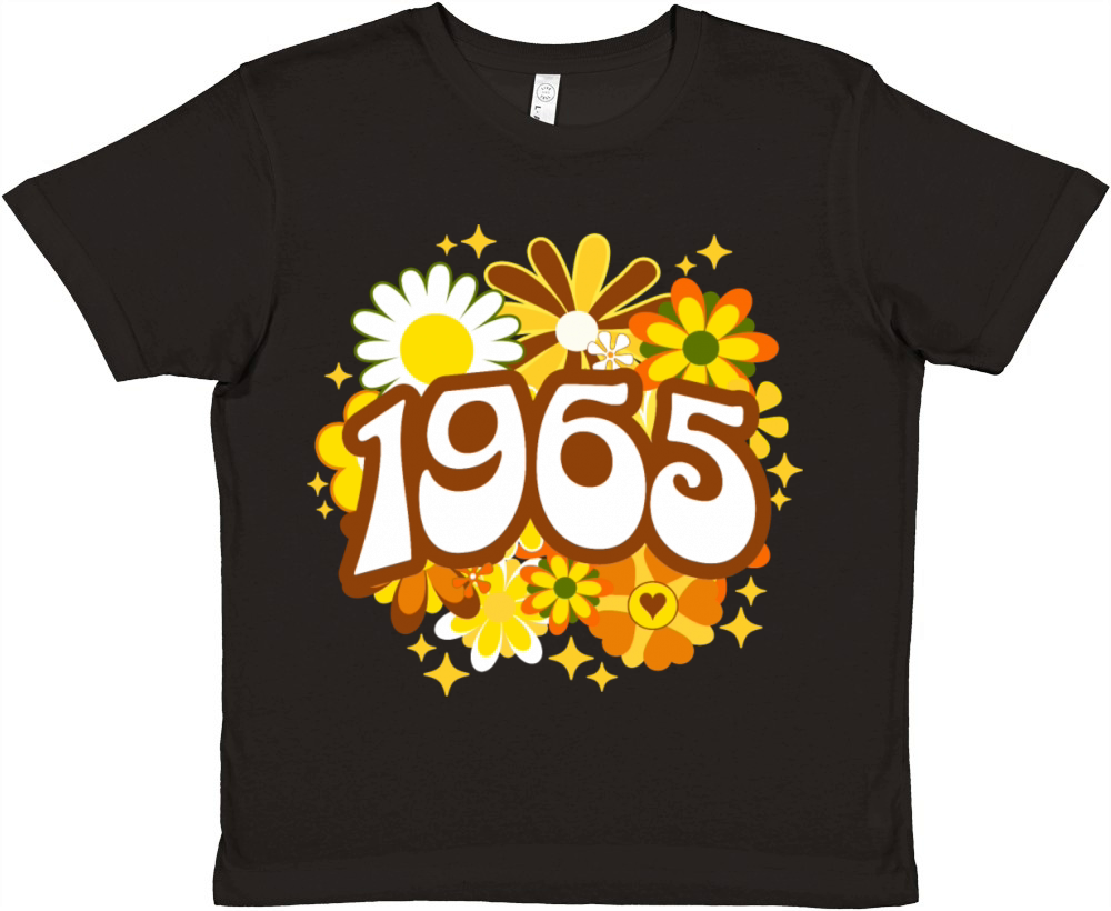 60 Years Vintage 1965 Retro 60th Birthday Woman Premium Kids Crewneck T-shirt