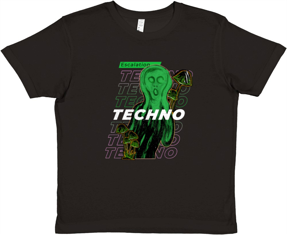 Hardcore Rave Music Raver 90s EDM DJ Rave Premium Kids Crewneck T-shirt