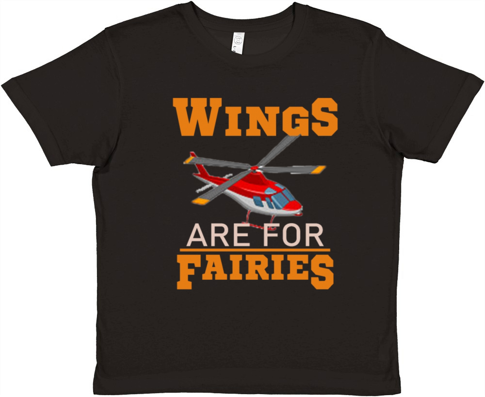 Helicopter Wings Premium Kids Crewneck T-shirt
