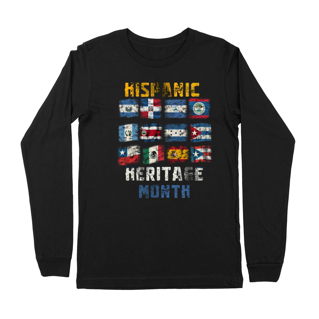 Celebrate Hispanic Heritage Month Premium Long Sleeve