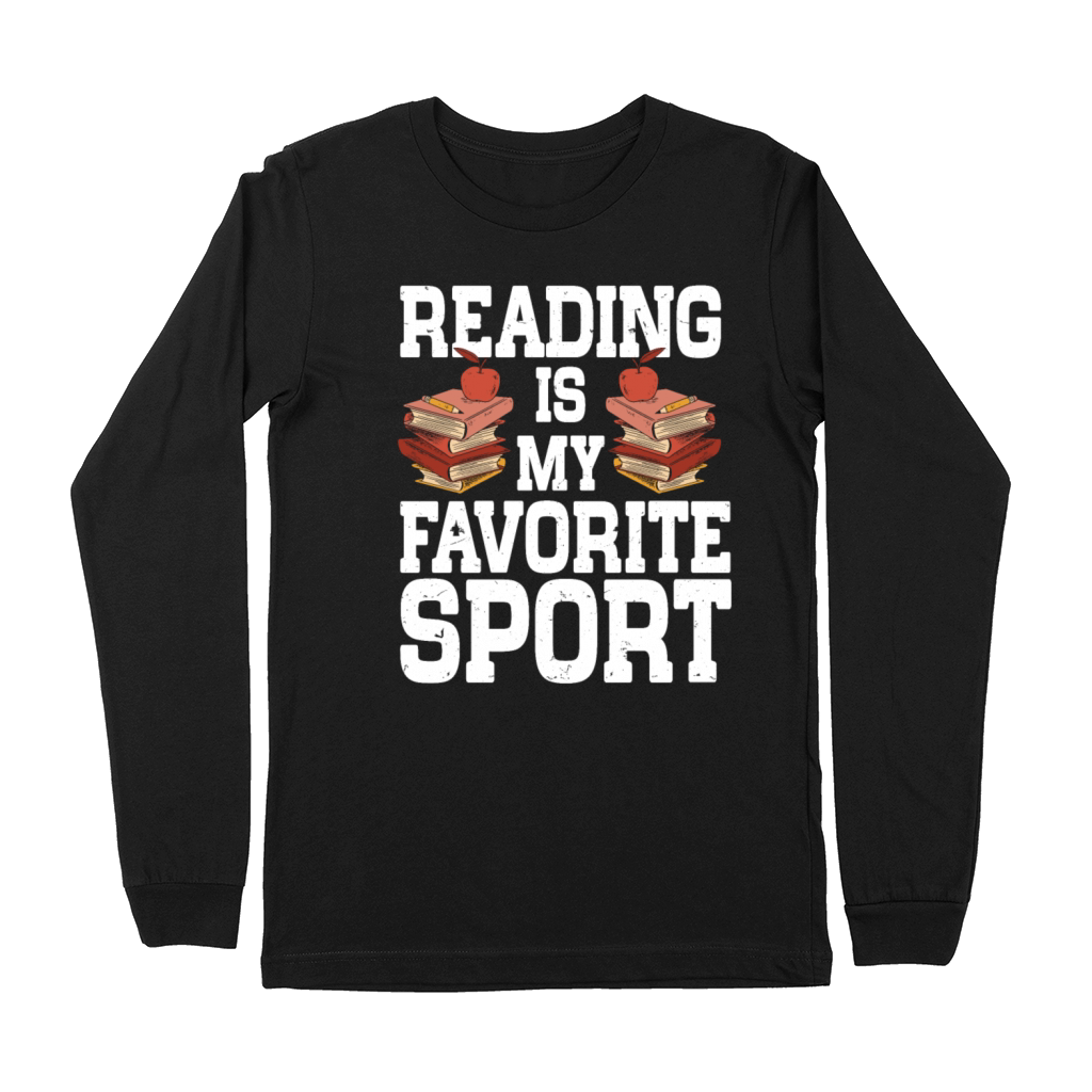 Reading Is My Favorite Sport Bookworm Premium Long Sleeve
