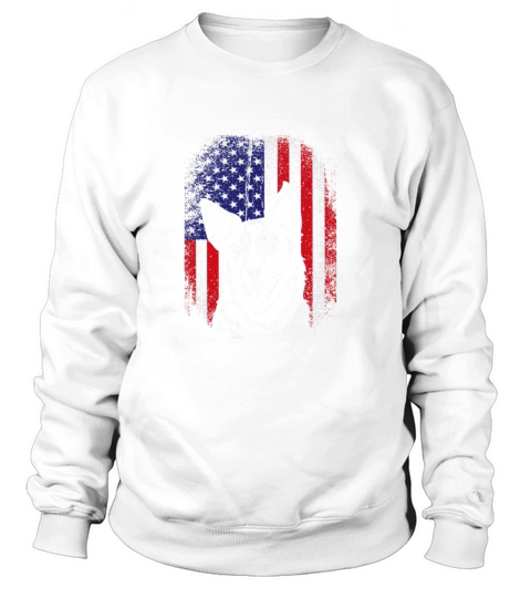 4th Of July Vintage US Flag Australian Cattle Dog Sweatshirt Unisex