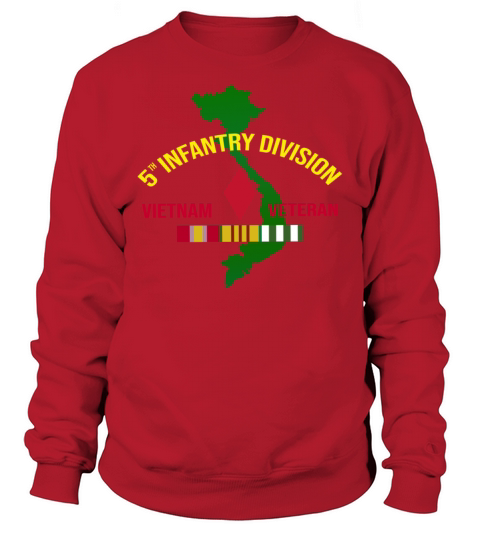 5th infantry division Vietnam Veteran Sweatshirt Unisex