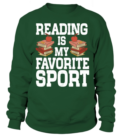 Reading Is My Favorite Sport Bookworm Sweatshirt Unisex