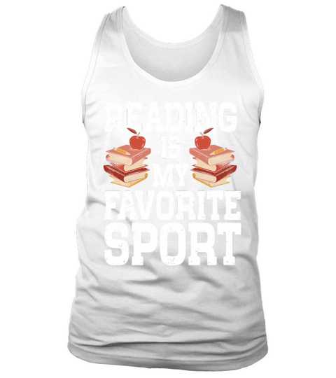 Reading Is My Favorite Sport Bookworm Tank Top Unisex