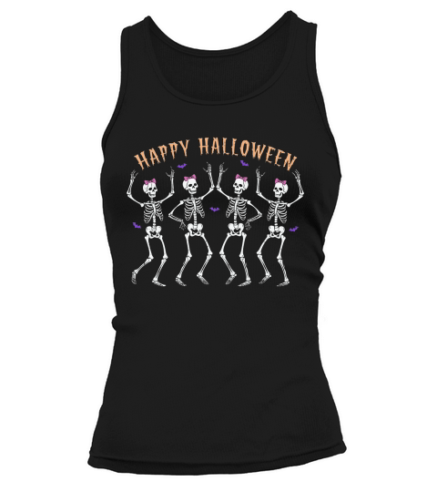 Happy Halloween Skeleton Girls Tank top Woman